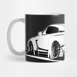 NISSAN R35 gtr godzilla jdm vector art Mug